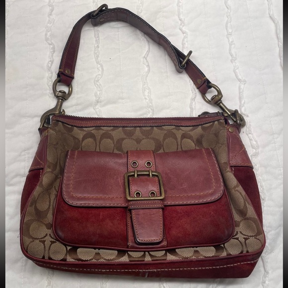 Coach Vintage Y2K Special Edition Soho Signature Suede Shoulder Bag - Picture 1 of 8